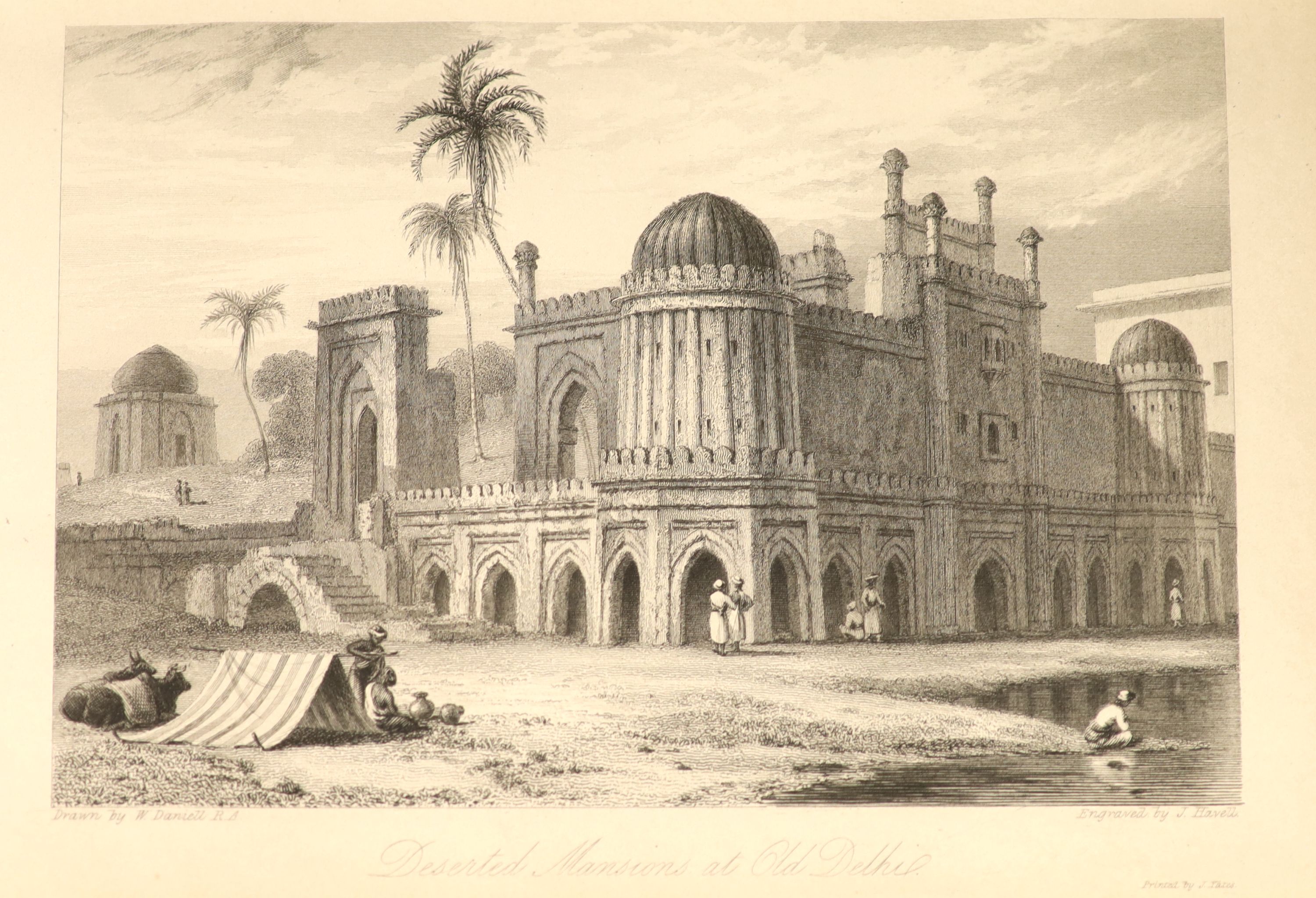Caunter, Rev. Hobart. The Oriental Annual, or Scenery in India, engraved and printed titles and 21 plates, advert leaf and 8pp. catalogue at end; publisher's gilt pictorial and blind decorated morocco, marbled e/ps, ge.1